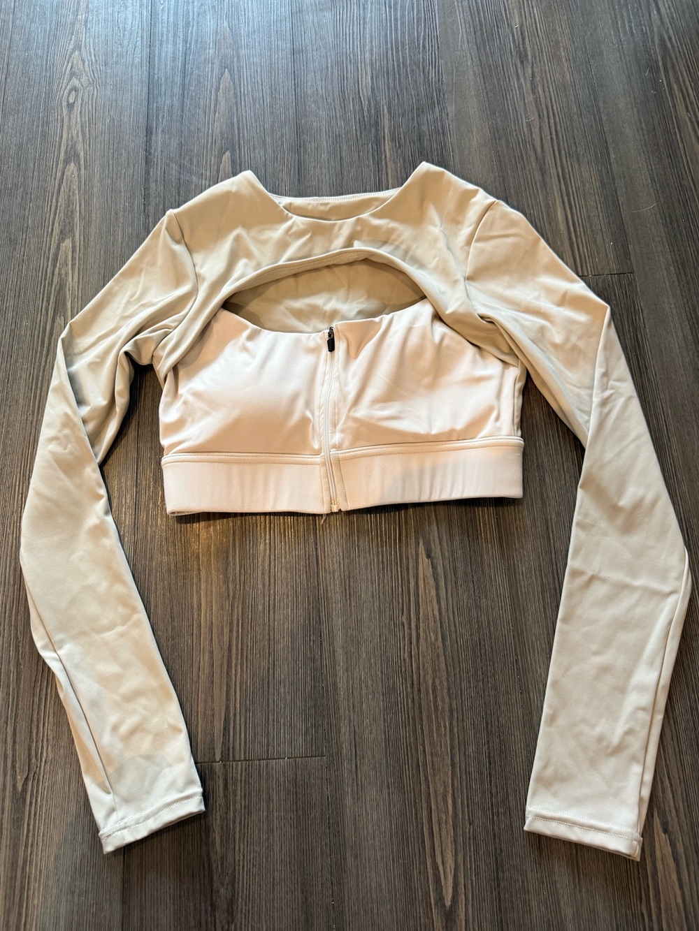 Long Sleeve Zip Up Workout Top